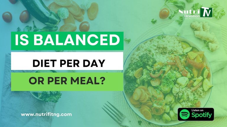 balanced diet per day - Home - NutriFit Nigeria